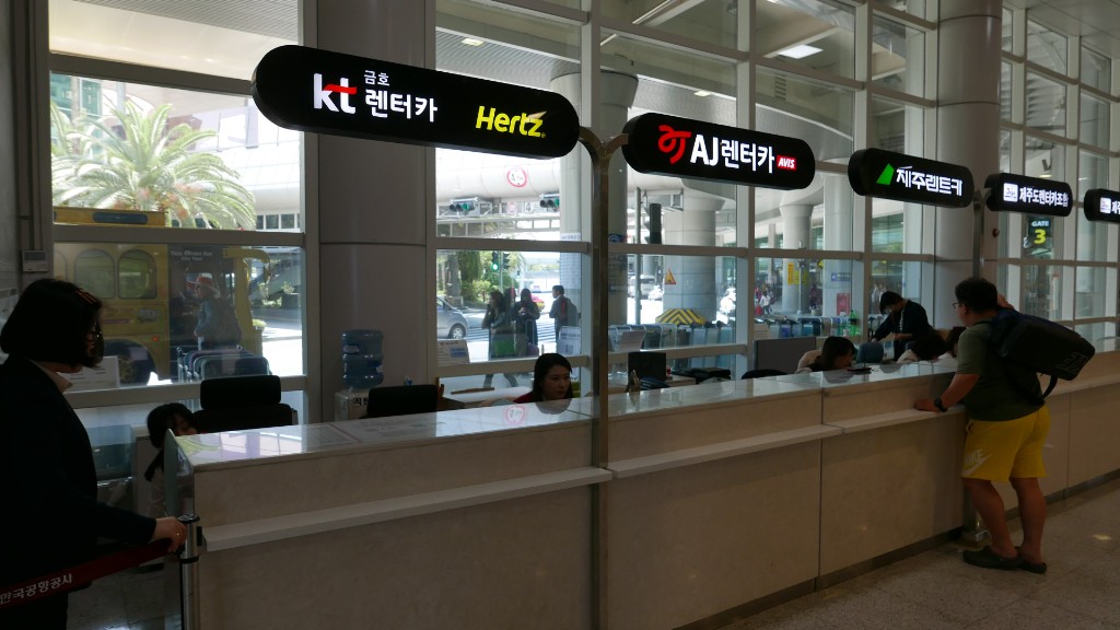 KT Kumho counter at Jeju Airport