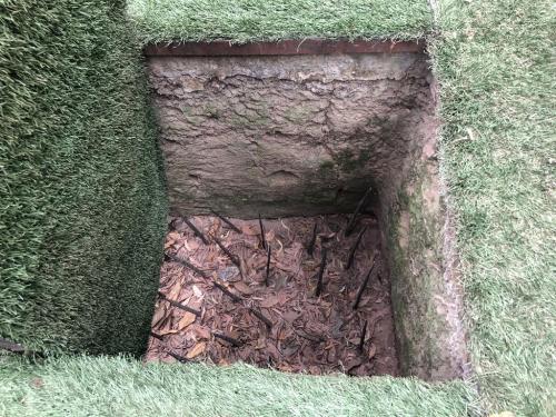 Booby trap in a Cu Chi Tunnel