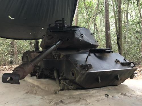 Captured tank - Cu Chi Tunnels