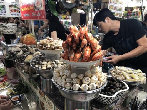 Seafood Stall at Ben Thanh Market